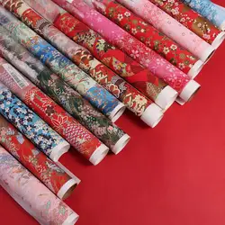 Art Material Japanese Style Gift Wrap Paper Sakura Pattern 42*58cm Craft Paper Paper-cut Origami Paper Creativity Exercise