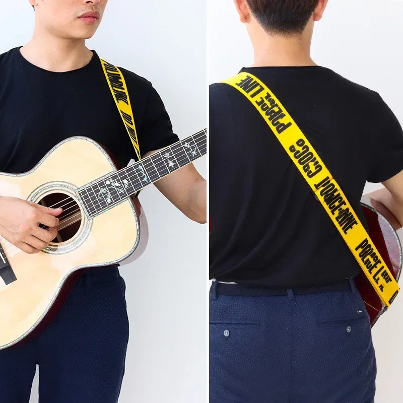 Nylon Adjustable Guitar Belt Straps for Acoustic Electric Guitar and Bass Colorful Printing Guitar Strap Guitar Part Accessories