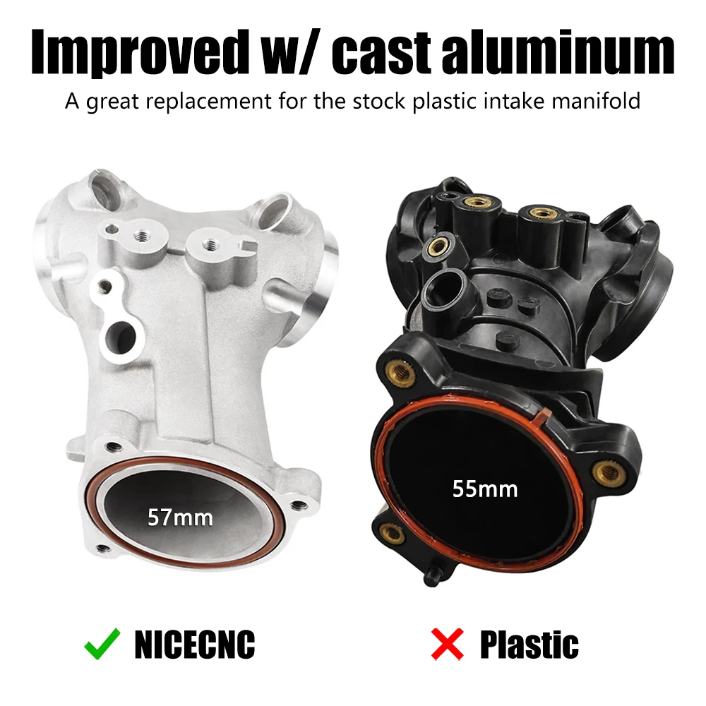 CNC Intake Manifold for Harley M8 Engine Road King/Special Street Glide FLHX/S Road Glide FLTRX/S Ultra Limited FLHTK 2017-2023
