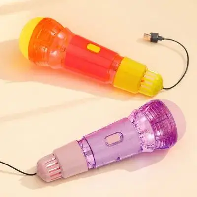 2 個マイクおもちゃ子供オールドスクール子供子供楽器エコーおもちゃ子供のためのふり