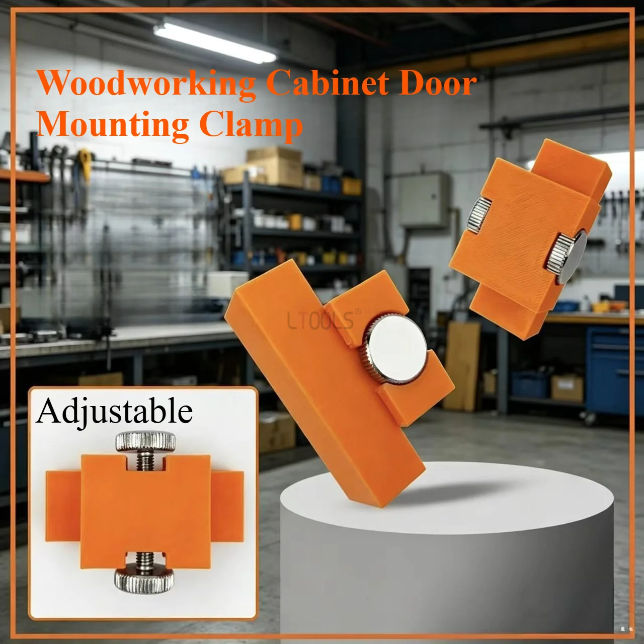 

Woodworking Cabinet Door Mounting Clamp Adjustable Plastic Auxiliary Holding Jig for Wardrobe & Kitchen Door Panel Installation
