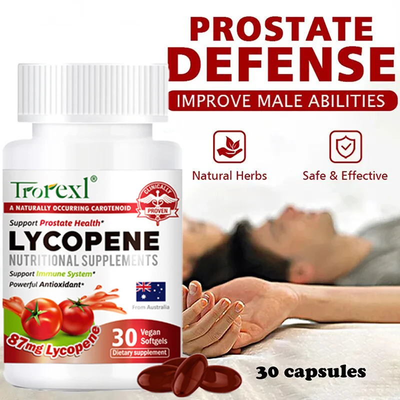 Trorexl Lycopene Capsules Natural Supplements Support Immunity System & Prostate Health