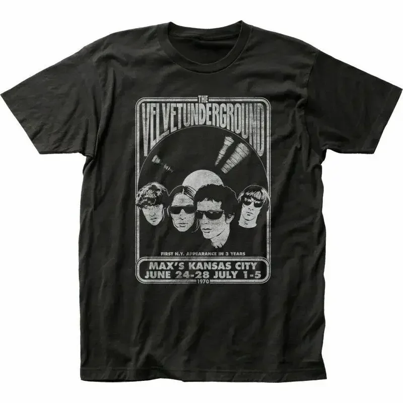 Velvet Underground Vinyl T Shirt Mens Licensed Rock N Roll Band Black