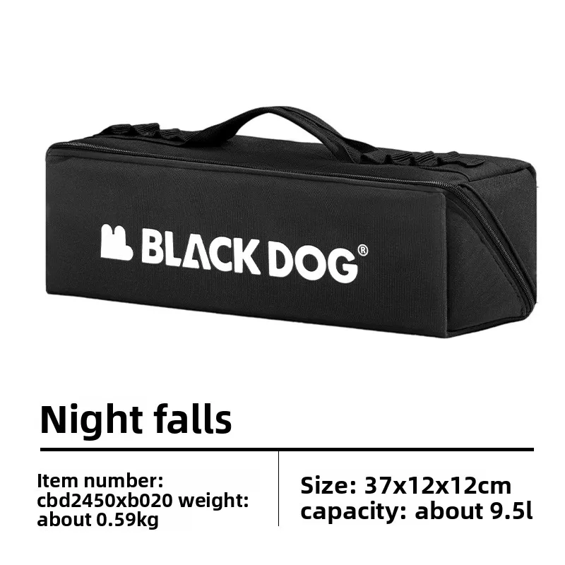 BLACKDOG Outdoor Camping Storage Bag 9.5L Portable Multi-Purpose Tool Organizer Handbag 37x12x12cm for Camping Gear Accessories