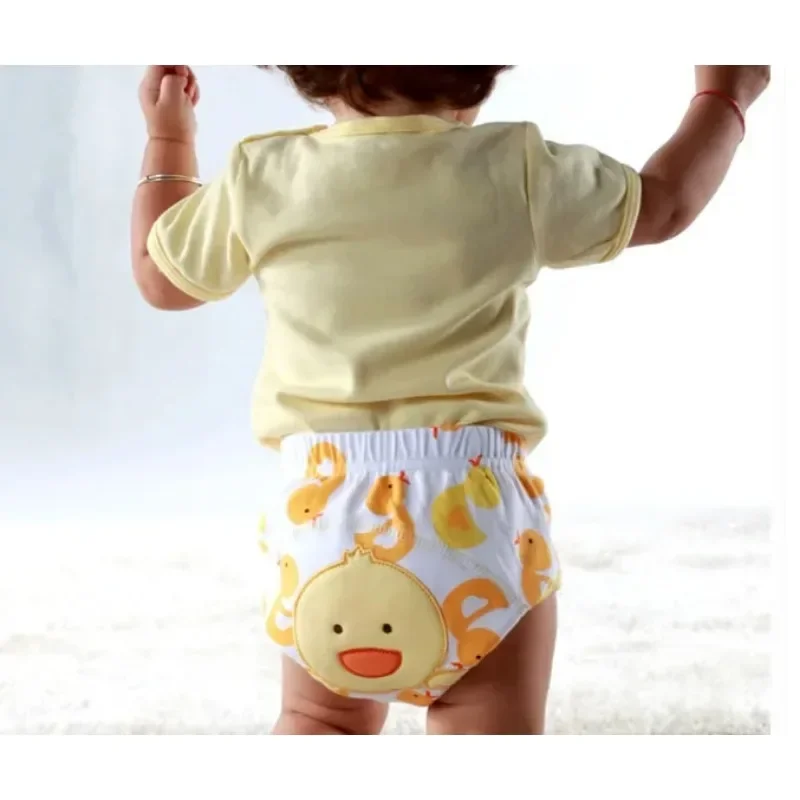 3pcs Cloth Diapers Training Pants Washable and Reusable Waterproof Potty Training Pants for Baby Anti-leak Toddler