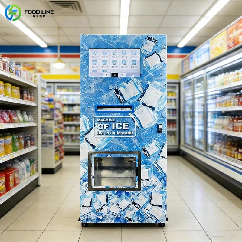 Customized Weather Resistant Ice Vending Machine Ice Making Vending Machine Anti Corrosion Outdoor Ice Vending Equipment