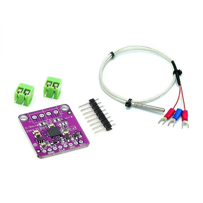 

Модуль усилителя датчика температуры термопары 3,3 В/5 В, плата цифрового преобразователя RTD PT100/PT1000 RTD