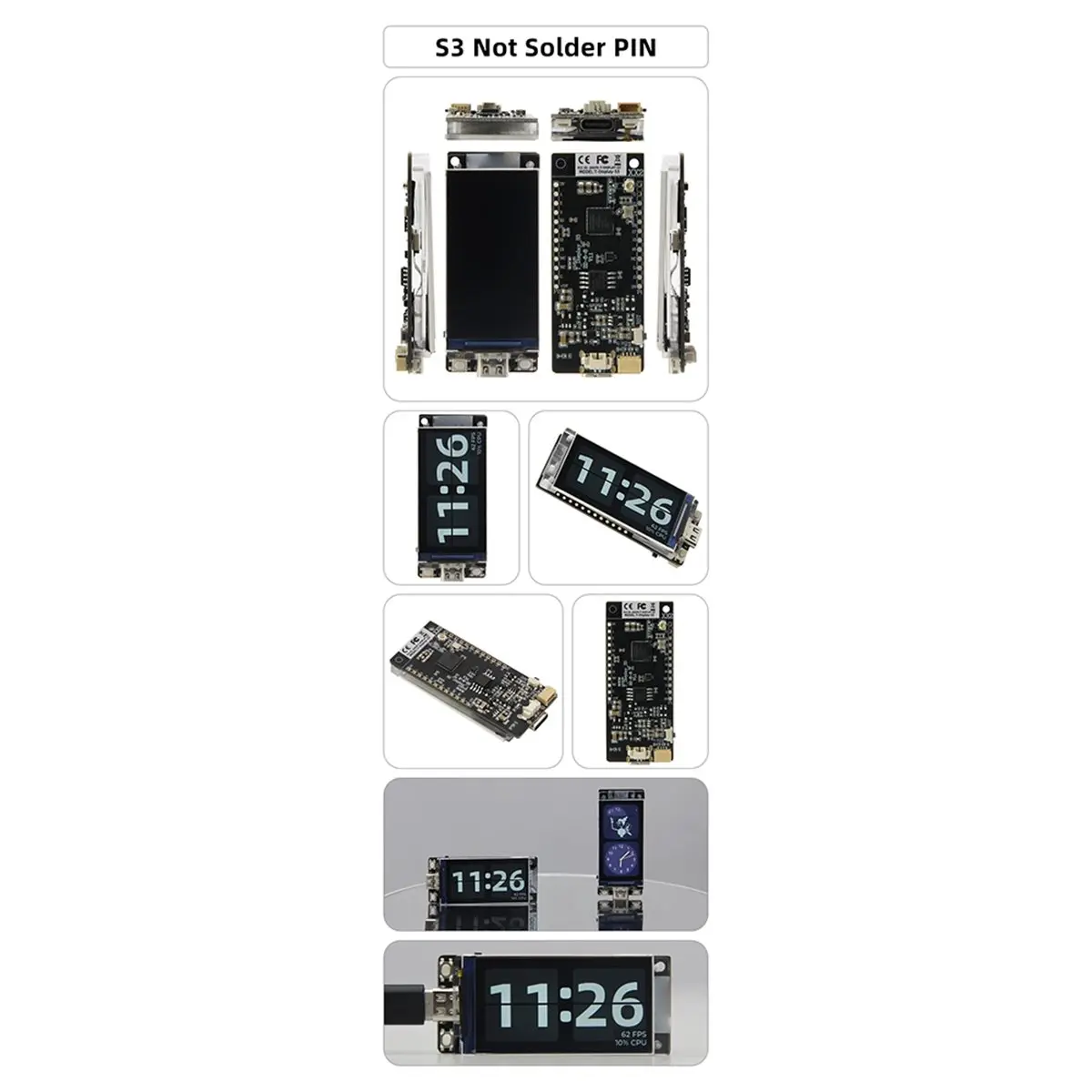 

TOP! T-Display-S3 ESP32-S3 1.9 Inch ST7789 LCD Display Development Board WIFI Bluetooth5.0 Wireless Module 170x320 Resolution