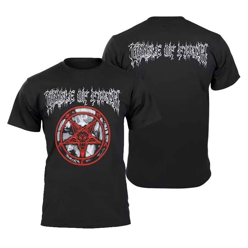 2026 Cool Hot Best Cradle of Filth Band's Extreme Gothic Black Metal Rock Dark American Short-sleeved T-shirt