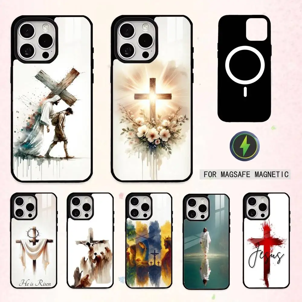 

F-Faith B-Bible A-Art Verse Christian Phone Case For iPhone17,16,15,14,13,12,11,Pro Max Magnetic For Magsafe Wireless Charging