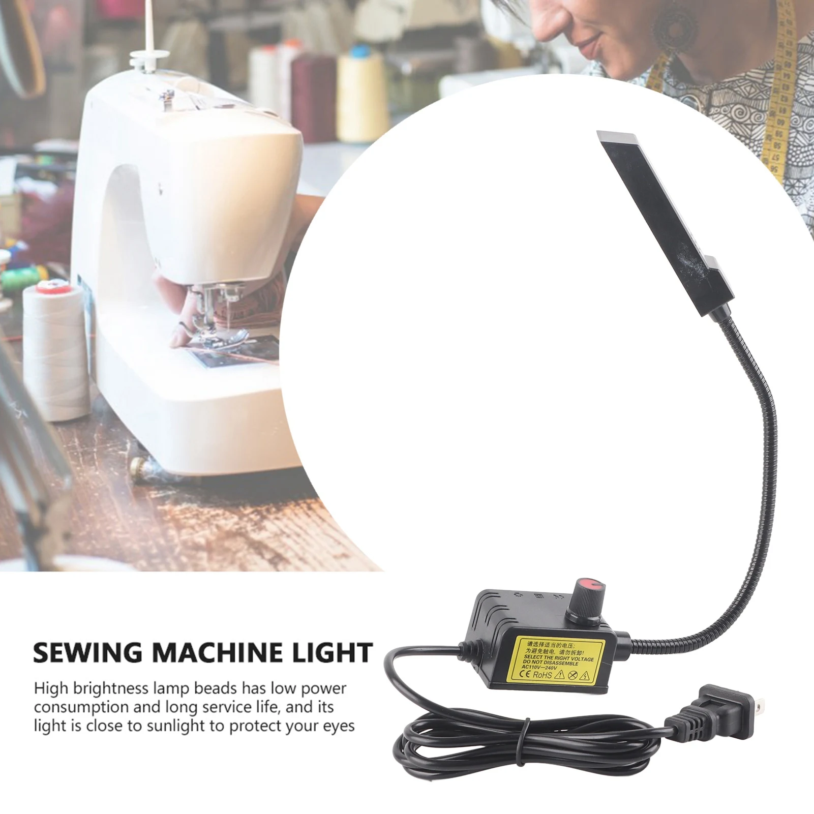 Sewing Machine LED Light 30 LEDs Gooseneck Lamp with Magnetic Mounting Base Sewing Light