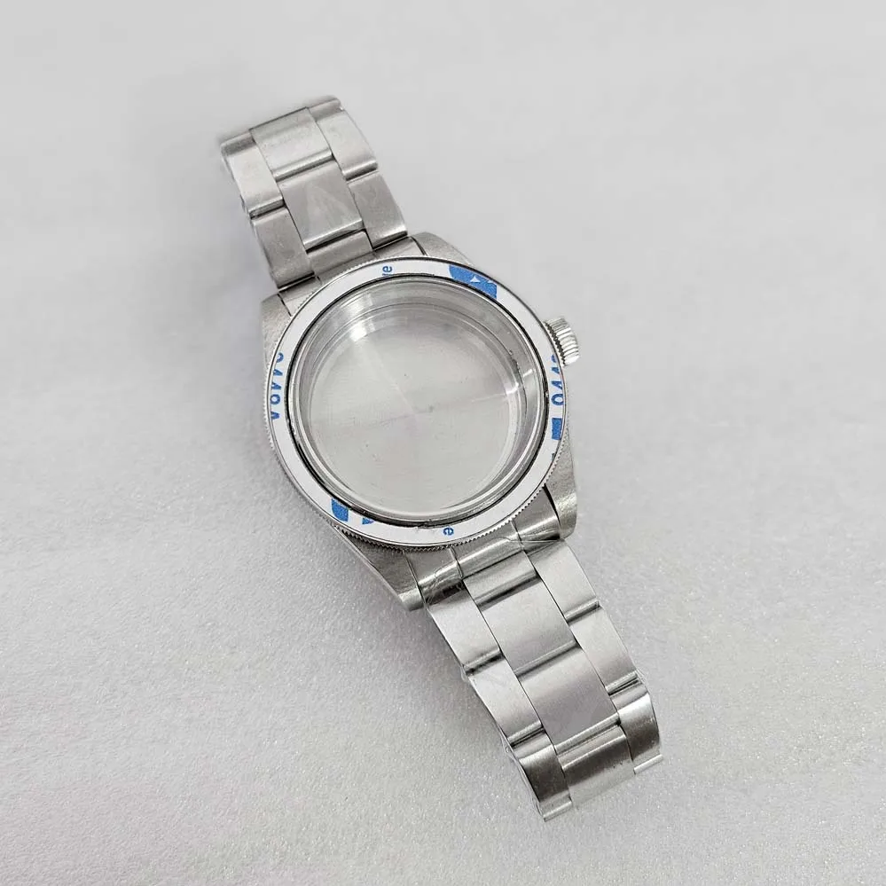 อุปกรณ์เสริมนาฬิกาสแตนเลส 39 มม.ผู้หญิง 316 สแตนเลสสตีลกระจกแร่เหมาะสําหรับ nh35/36 การเคลื่อนไหว