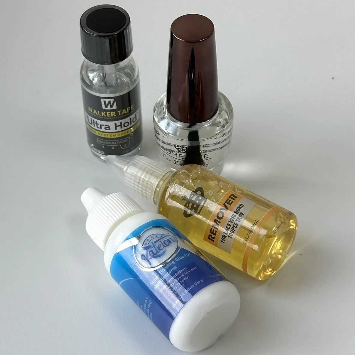 Клей для кружевного парика, водонепроницаемый клей для склеивания, прозрачный невидимый клей для замены волос, дополнительная влажность для поли-кружевного парика