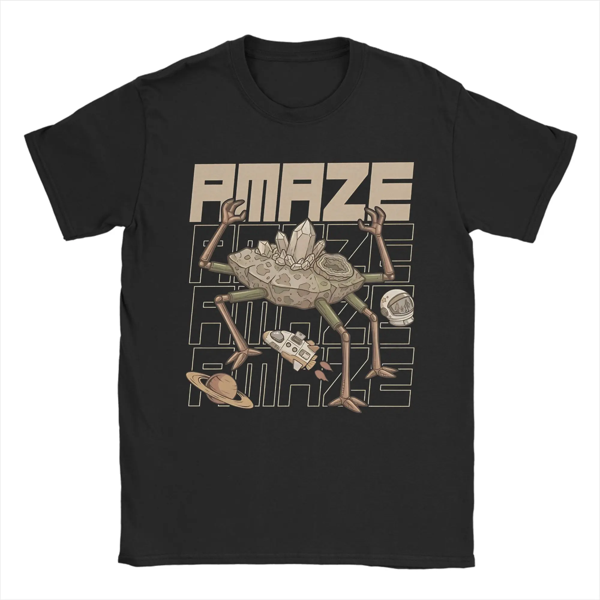 Amaze Amaze Amaze Funny Alien Sci Fi Lovers Project Hail Mary Cotton T Shirt For Couple Y2K T Shirts Tee Shirt Plus Size Clothes