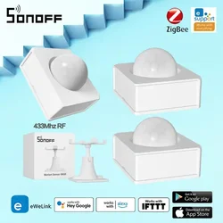 Sonoff-インテリジェントモーションセンサー,ベース付き,動き検出器,スマートホーム用スマートシーン,Zigbee,PIR3-RF,ewelinkアプリ経由,433MHz