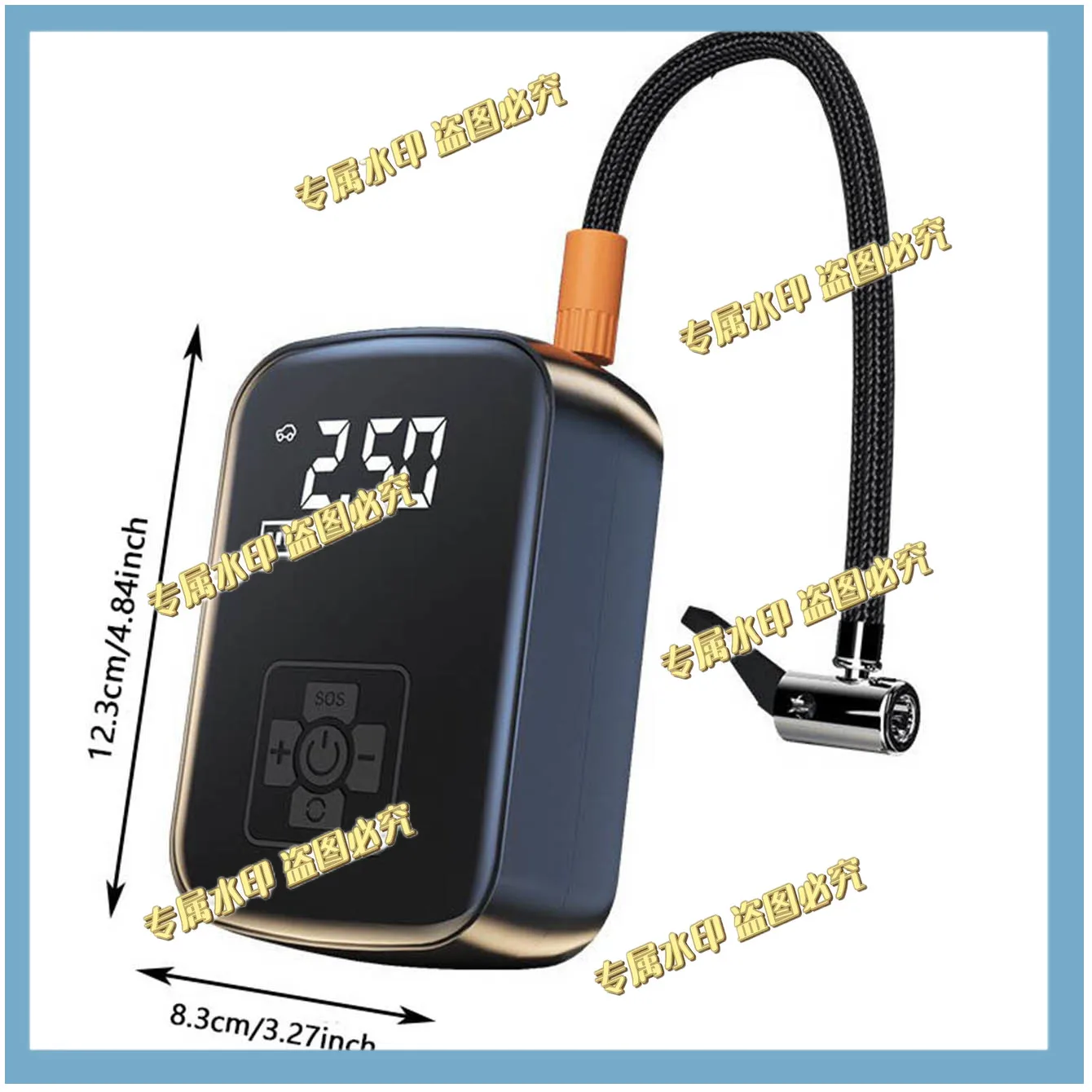 Car Tire Inflator Mini Air Compressor 12V 150PSI Portable Electric Air Pump  For Motorcycle Bicycle Tire Air Filling Pump