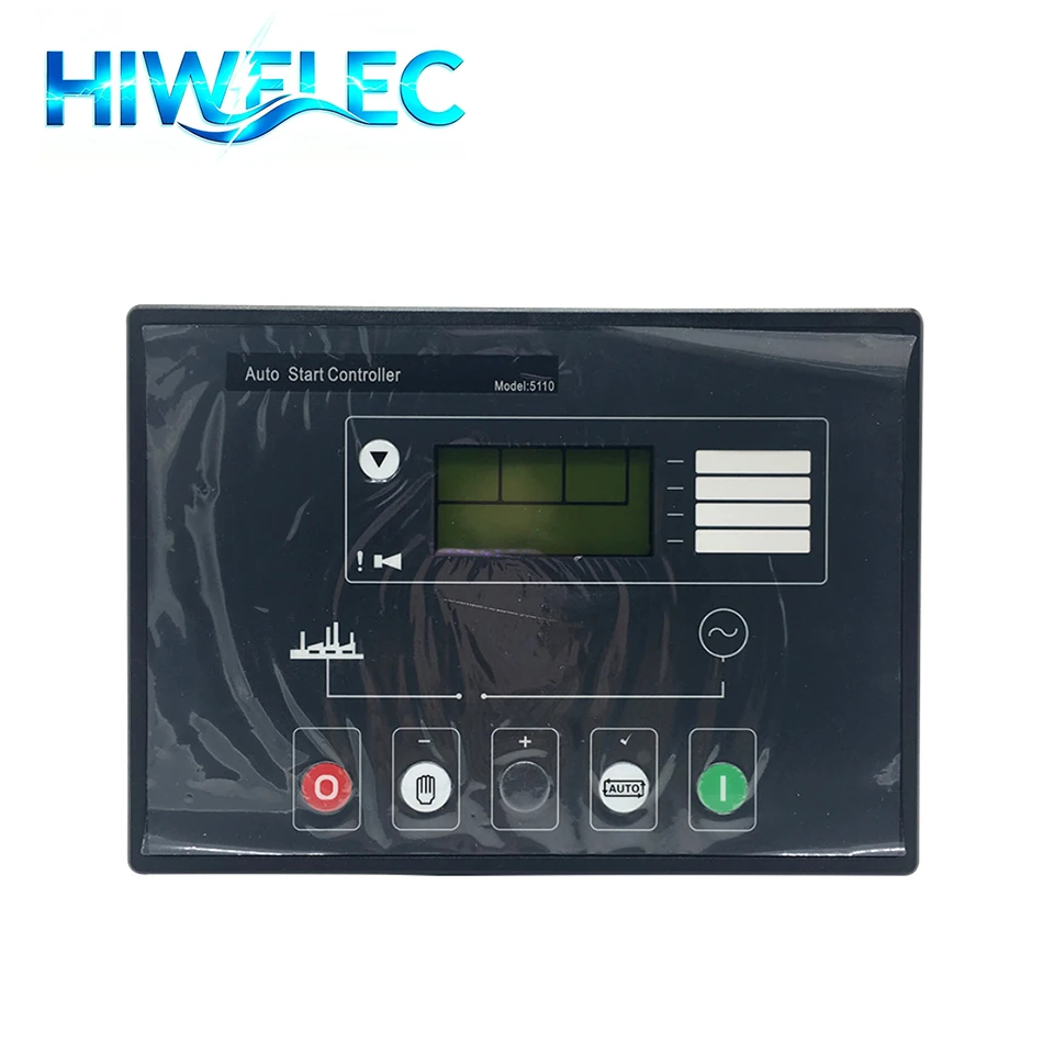 HW5110 Generator Controller Auto Start Control Panel LCD Display Control Module Panel for Diesel Genset