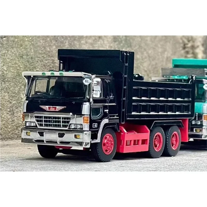 Escala 1:64 dbgt hino super golfinho grande águia caminhão basculante liga modelo fundido brinquedo simulação personalizável crianças brincar veículo