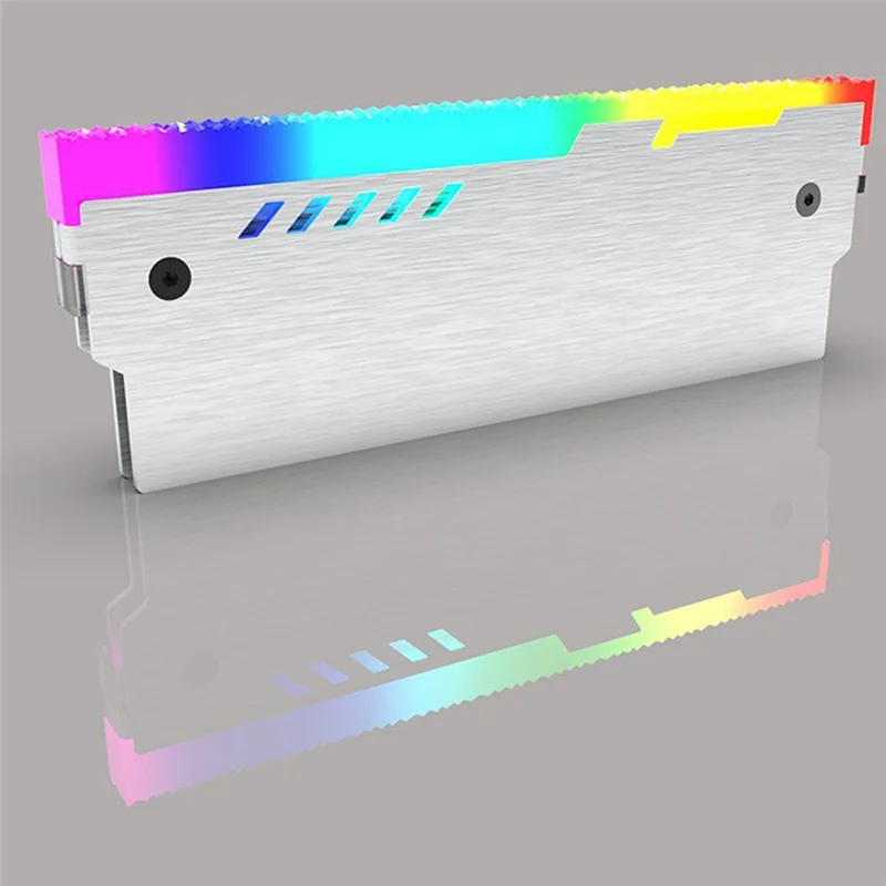 

Memory Module Cooling Vest In Aluminum With ARGB Lights, Desktop Heat Dissipation Enhancer-A54Q