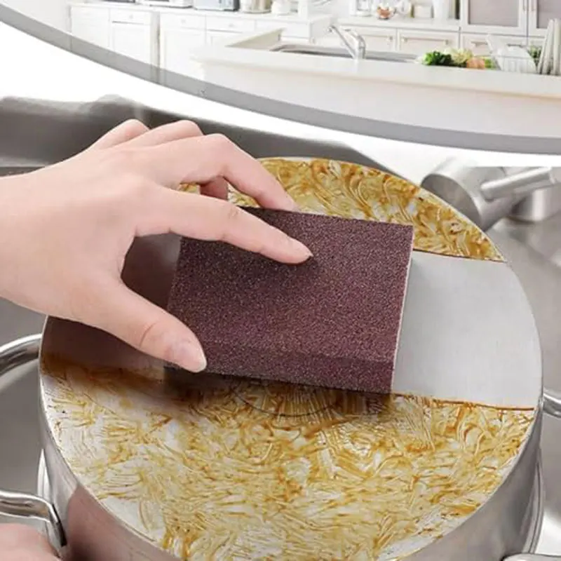 1/8/10pcs Nano Sponge Eraser Emery Rust Removal Sponge Brush Descaling Cleaning Pots and Dishes Kitchen Gadget Accessories