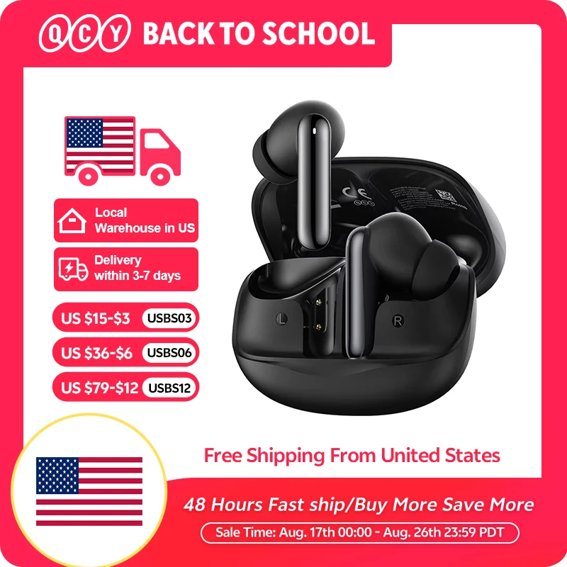 QCY Melobuds N50 ANC Bluetooth 5.4 Wireless Earpho