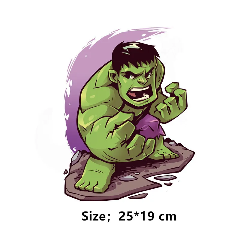 Super Hero Robert Bruce Banner Hulk Clothing patches Sticker on clothes Ironing applications