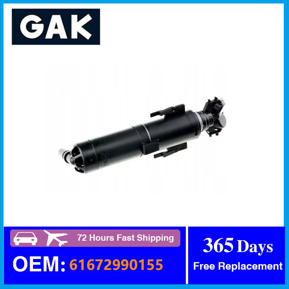 

GAK 1pc Headlight Washer Sprayer Nozzle Cylinder Jet Actuator 61672990155 LH=RH For BMW X1 E84 2009-2015