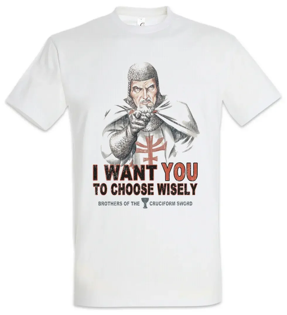 

I Want You To Choose Wisely. Funny The Last Jones Crusade T-Shirt. Summer Cotton O-Neck Short Sleeve Mens T Shirt New S-3XL