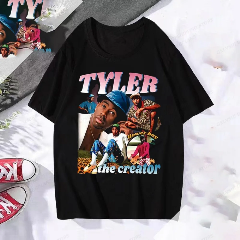 Tyler The Creator T Shirt Men Women Fashion  Cotton Tshirt Album Tops  Boy Tees  Camiseta Rapper 80010