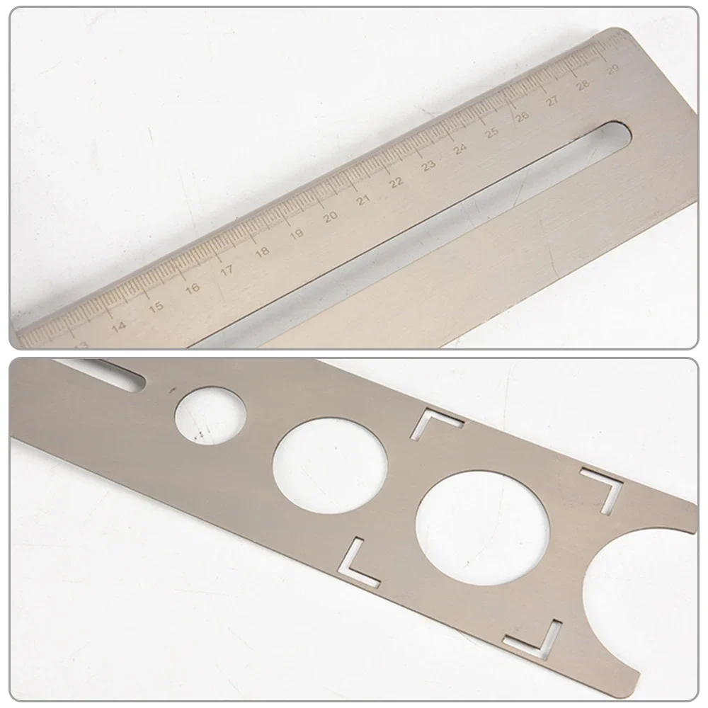 Multi-purpose Stainless Steel Punch Locator Universal Positioning Hole Opener Tile Wall Tile Glass Measuring Tool