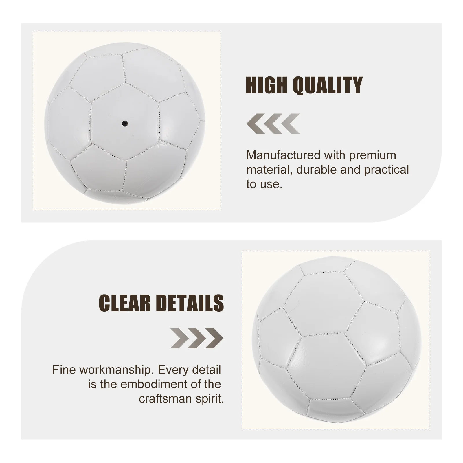 

Pure White Football PVC DIY Graffiti Customizable Soccer Ball for Kids Fun Imagination Training Equipment Sports