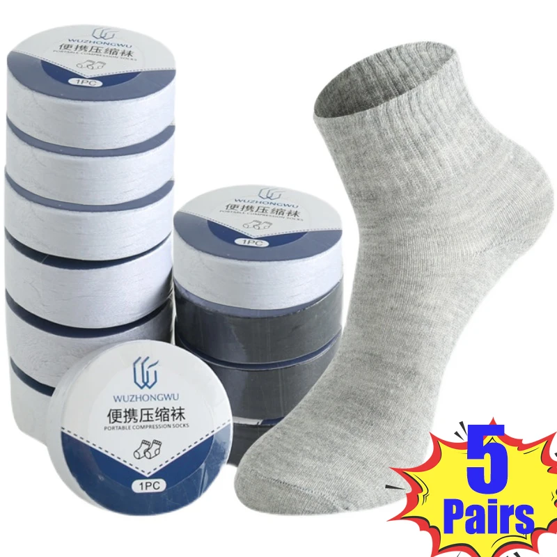 

Disposable Travel Socks for Men Women Washable Compression Socks One Time Portable Compression Cotton Socks for Business Trips