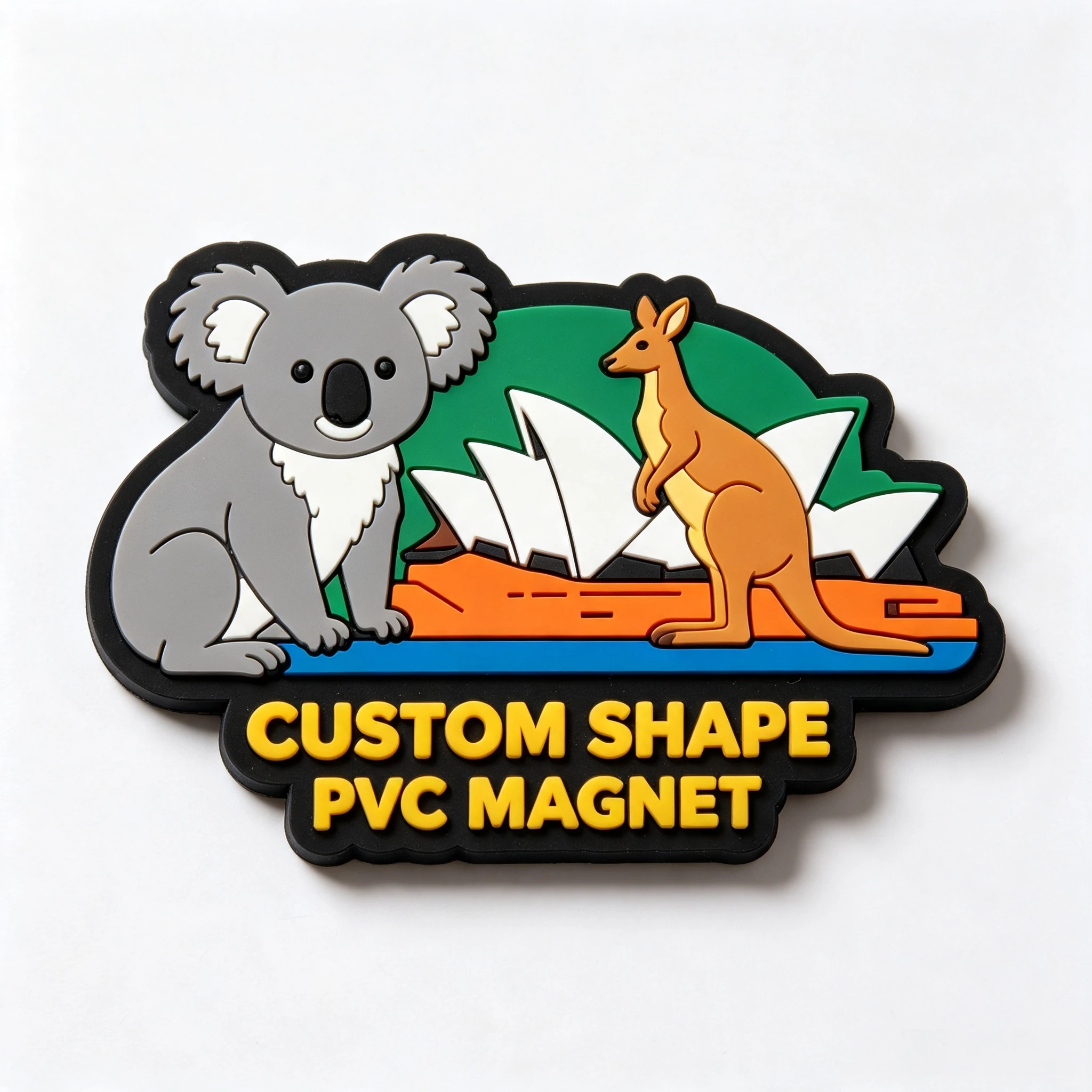 Resin Art Refrigerator Magnets Handmade Design Magnetic Stickers for Home Decor Custom Die Cut Logo