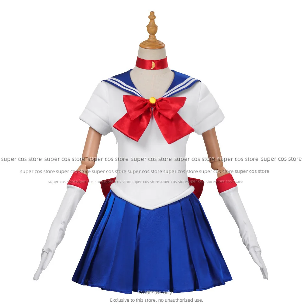 Disfraz de Anime Sailor Moon Tsukino Usagi, disfraz de marinero de 4. a generación, conjunto completo de trajes para niñas, vestido de Halloween para mujeres