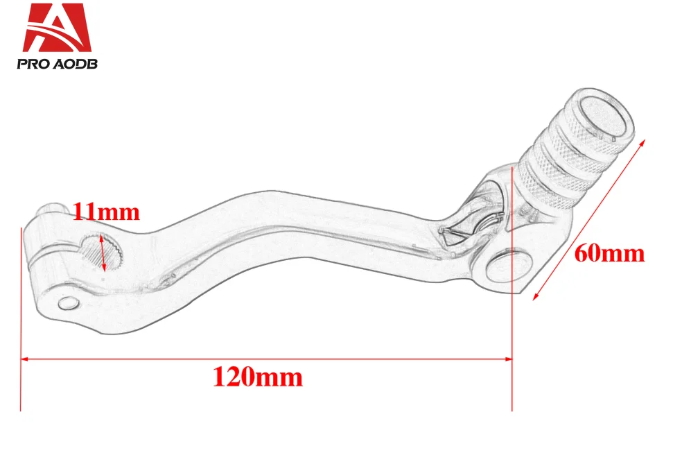 high precision New Arrival CNC Machined Gear Shift Pedal Lever Universal Mod Part For 125-450cc Kayo Bosuer Enduro Dirt Bike