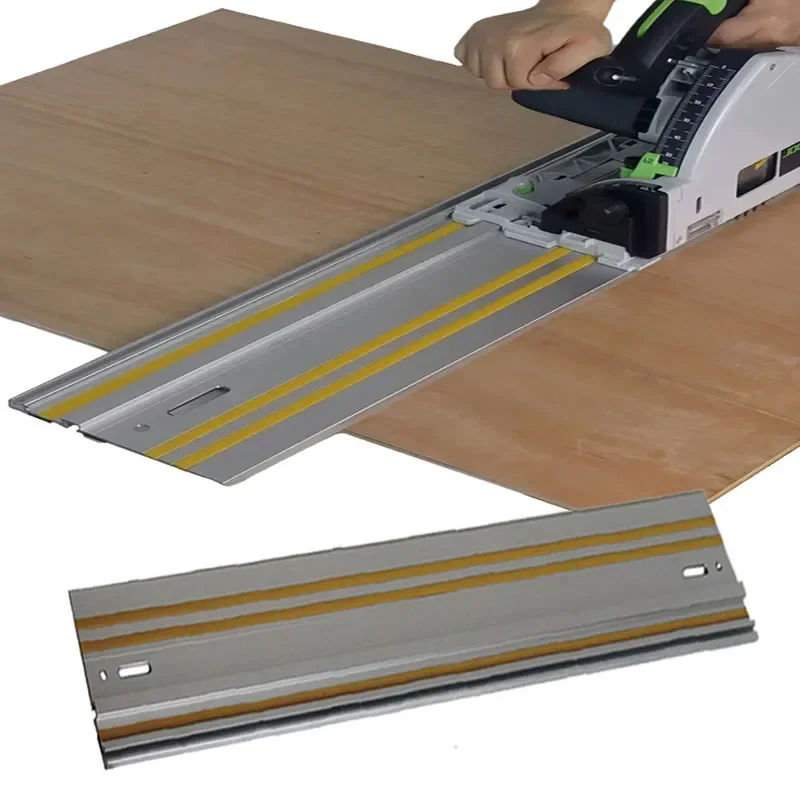 

Track Saw Guide Rail Aluminum Extruded Guided Rails Circular Saw Track Repeatable Rip Optimized Bevel Straight Cuts 【Clearance】