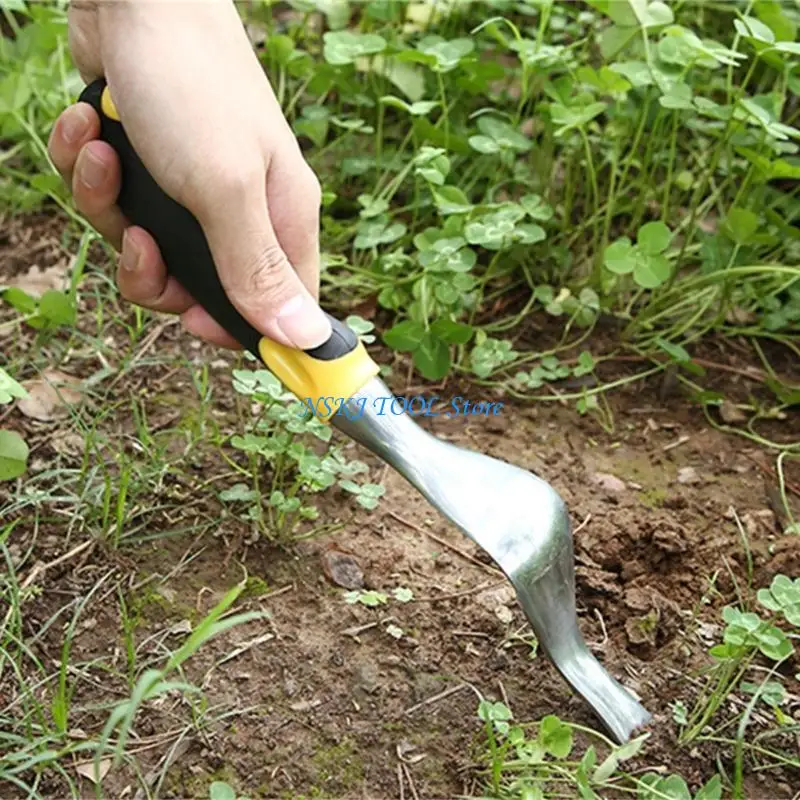 L8RC Versatilitys Aluminum Gardening Weeder Tool Root Remover With For Effective Soil Aeration Plant Maintenance