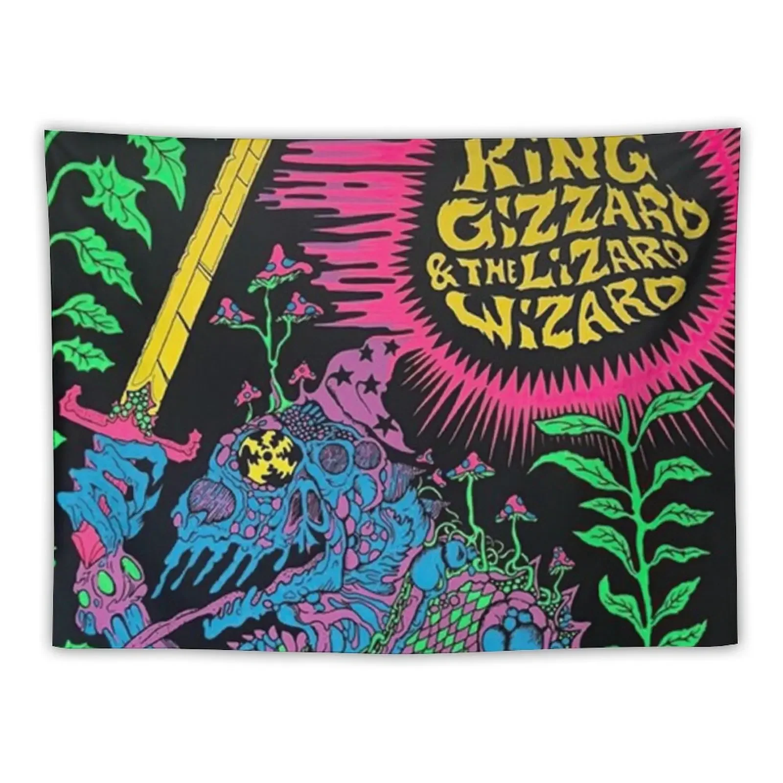 

King Gizz Tour Tapestry Home Decor Accessories Wall Carpet Wallpapers Home Decor Decoration Home Tapestry