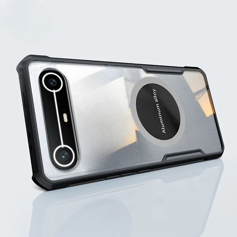 لـ Tecno Pova حافظة رفيعة شفافة وظيفة السيارة بالشفط المغناطيسي لـ Tecno Spark Slim Cover Fundas #1