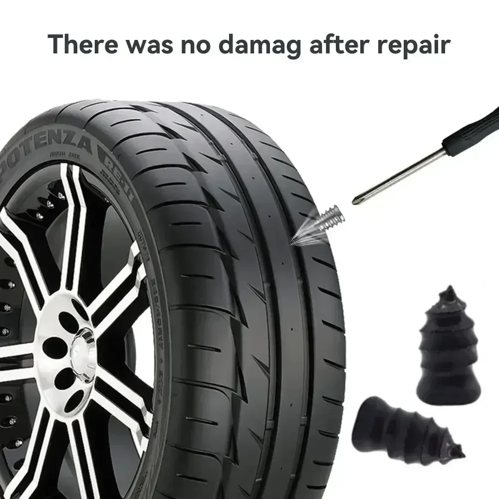 

10/20/30pc Vacuum Tyre Repair Nail Tire Puncture Screws Motorcycle Fitting Set Tubeless Wheel Repairs Punctures Kit Patches