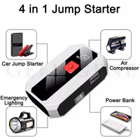 Highpower 26800mAh Car Jump Starter 4 In 1 Pump Air Compressor 1200A Starting Device Power Bank 12V Digital Tire Inflator 150PSI