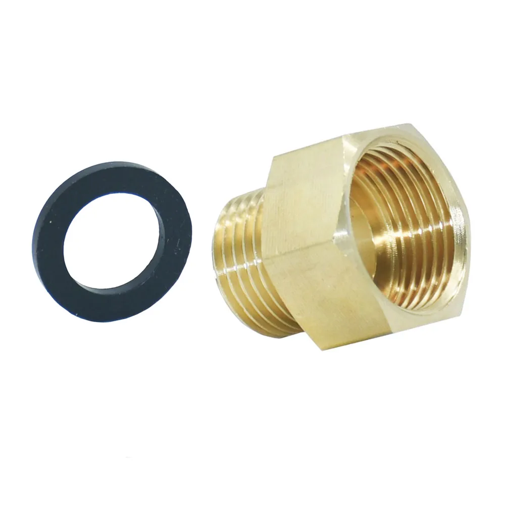 5/8 Female to 1/2 Male Thread Brass Hose Connecter Bathroom Toilet Hose Fitting Copper Metal Threaded Water Pipe Connector