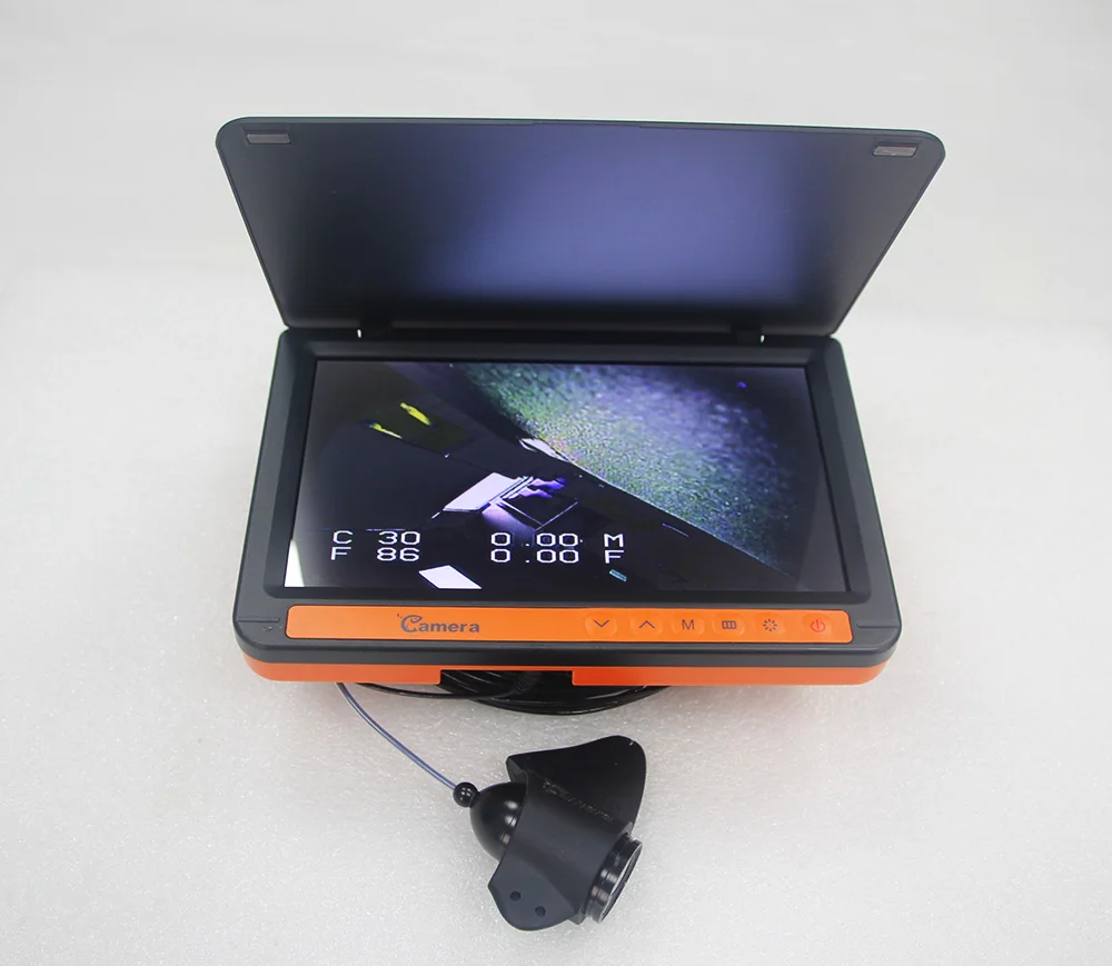 Fishing Finder 7 Inch 50m Depth Camera, Temperature Sensing Underwater Camera, Fish Detector