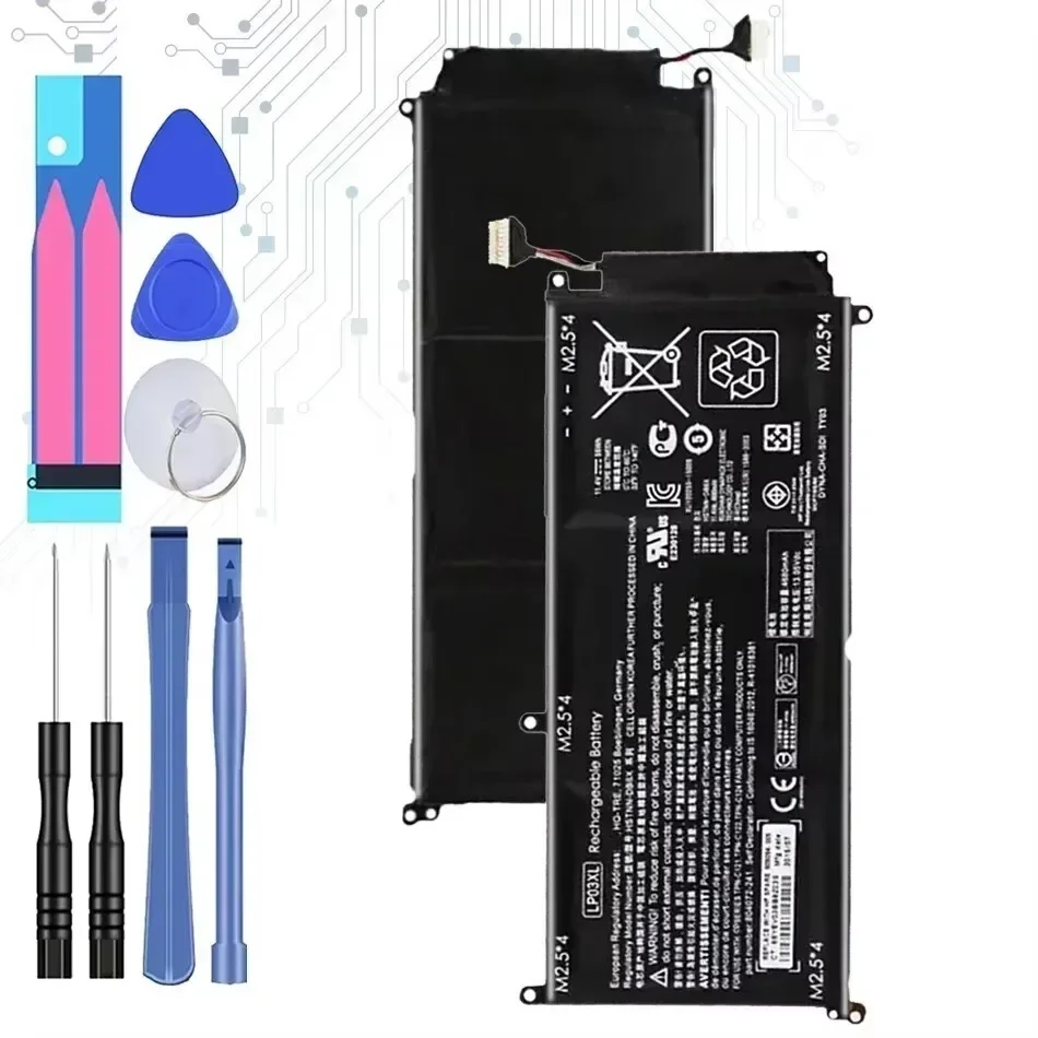 LP03XL Replacement Battery For HP Envy 15 15-Ae020tx TPN-C124 TPN-C122 807417-005 HSTNN-DB7C DB6C Notebook Bateira 4680Mah