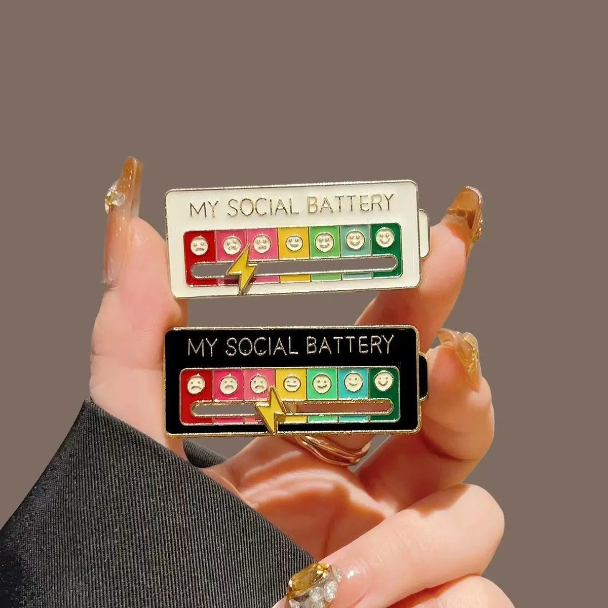 Broches de Expressão de Humor para Mulheres e Homens, Broches Divertidos de Liga Metálica para Roupas, Presentes