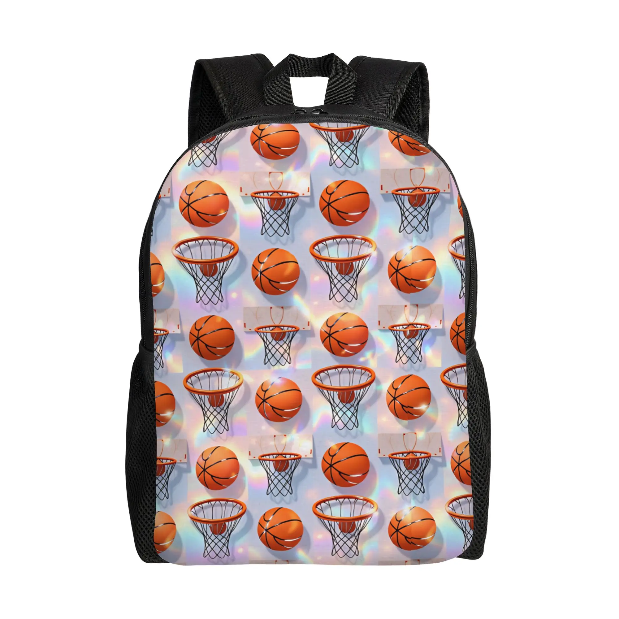 Sport Ball Basketball Grain Backpack Boy Girl Pattern Backpacks Polyester Fashion High School Bags Camping High Quality Rucksack
