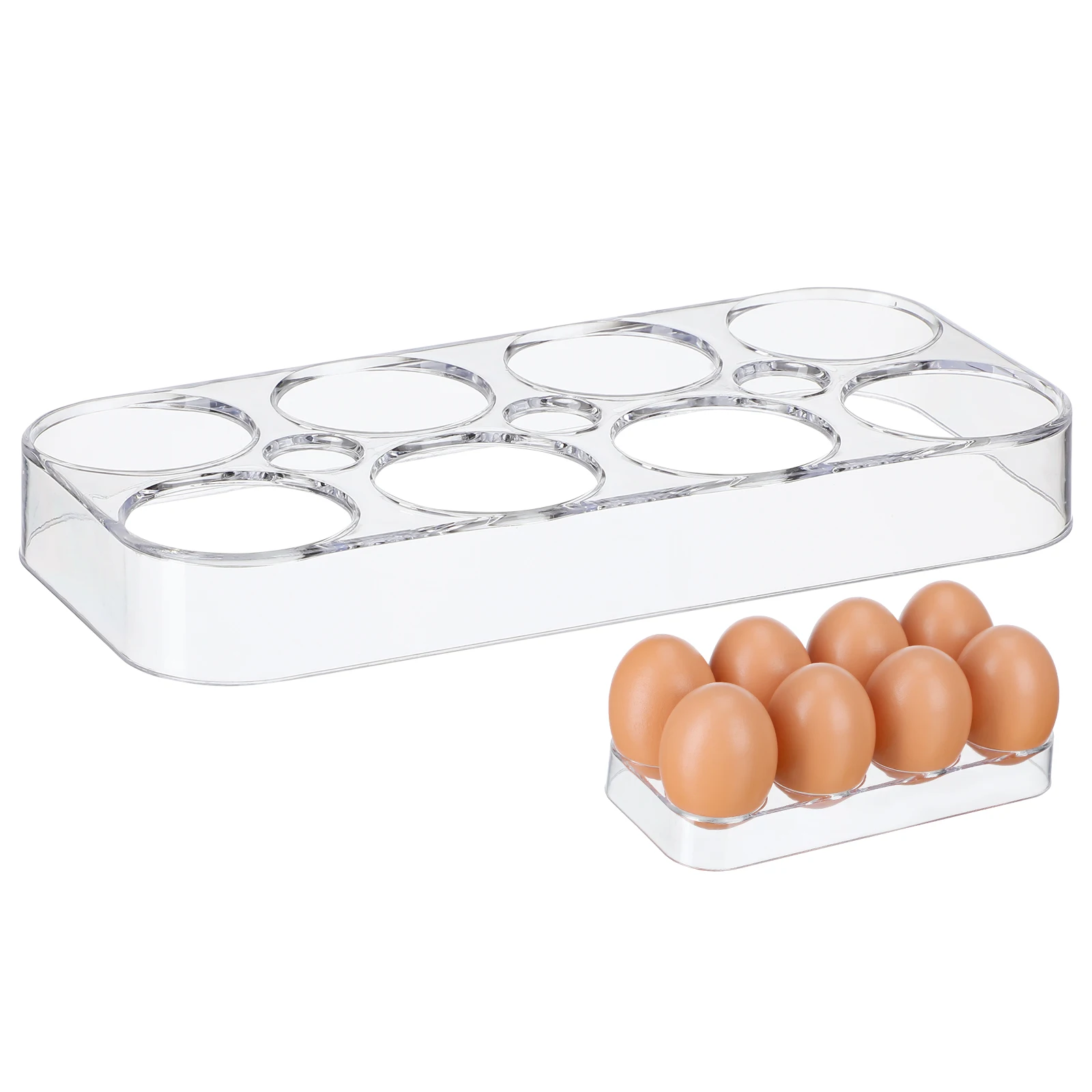 Refrigerator Egg Tray Kitchen Egg Holder Refrigerator Storage Box Household Eggs Organizer Tray Case For Rack Cover Washing