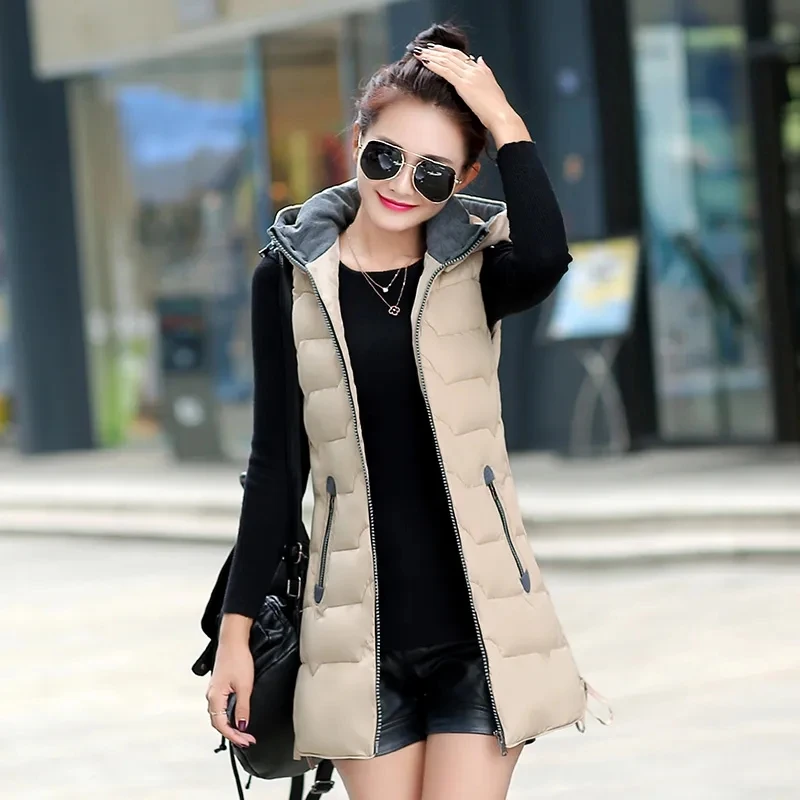 2023 Winter New Elegant Casual Loose Women\'s Sleeveless Vest Coat Comfortable Fashion Versatile Female Tank Top Jacket