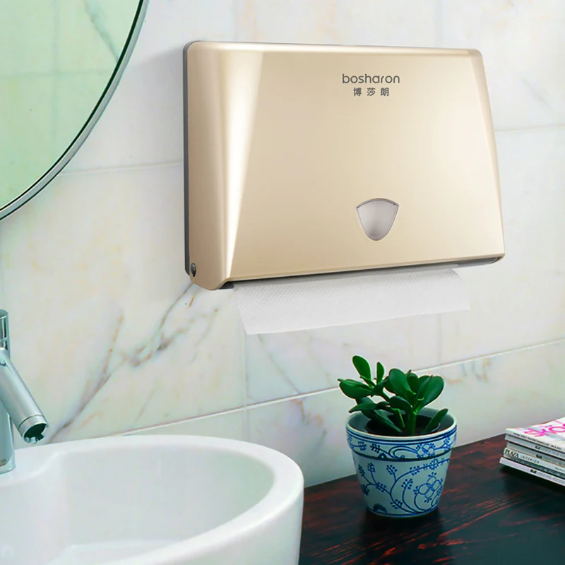 Paper Towel Dispenser Holder, Elegant Gold Stainless Steels Wall Mount ,Sturdy and Durable,Restaurant,Home