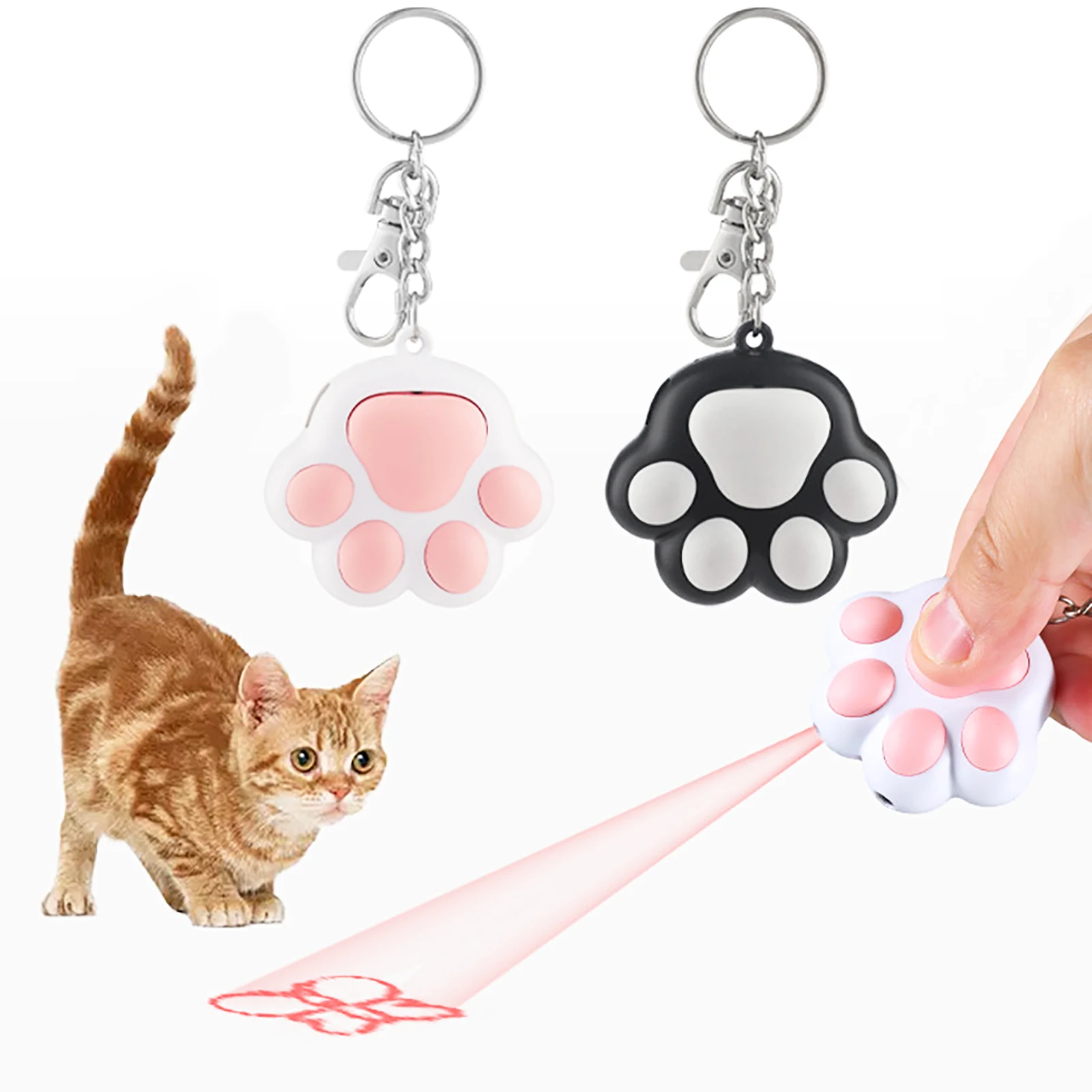 

Pet Toys Cat USB Rechargeable Multifunctional Pet Laser Toy For Cats Interactive Funny Kitten Training Laser Toy Cat Accessories